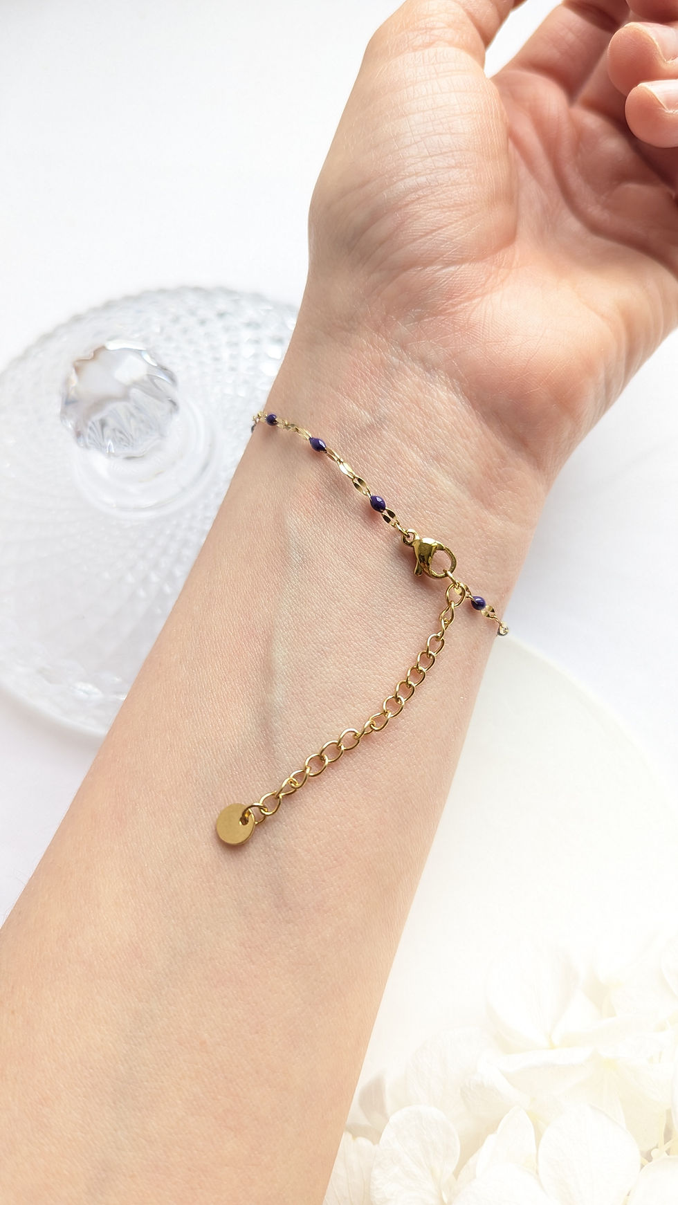 Miniature : Le Bracelet violet Couronne de fleurs violettes