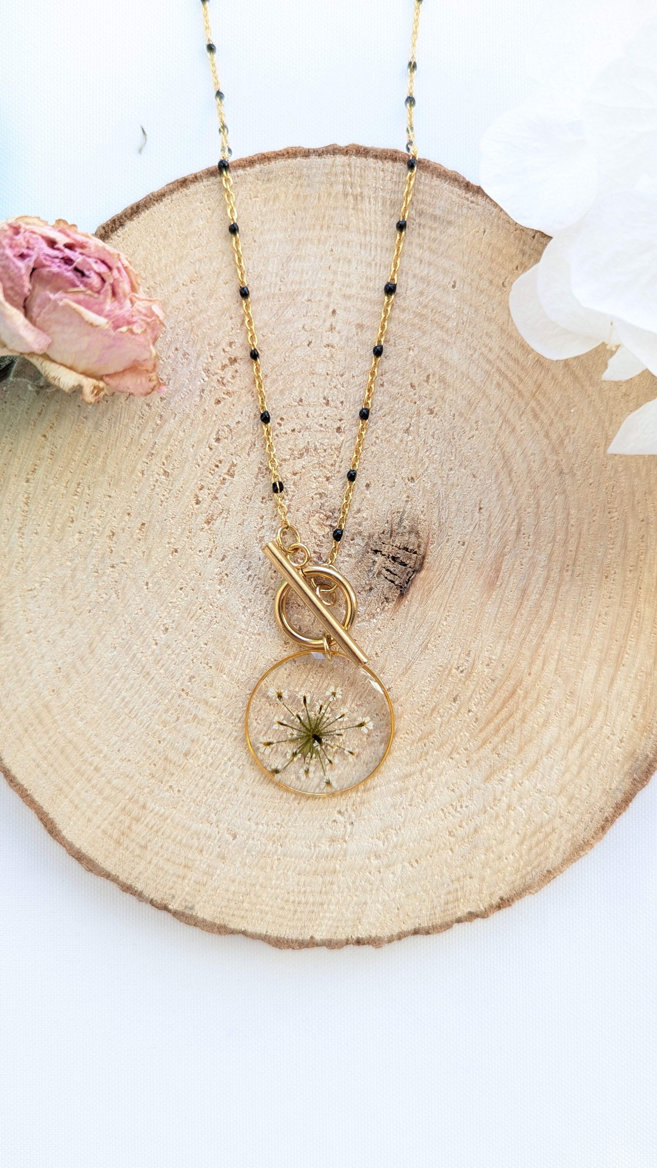 Collier Princesse noir Cerfeuil