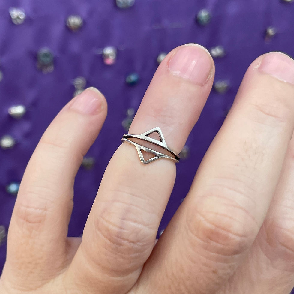 Miniatura: Midi/ anillo pie TRIÁNGULOS