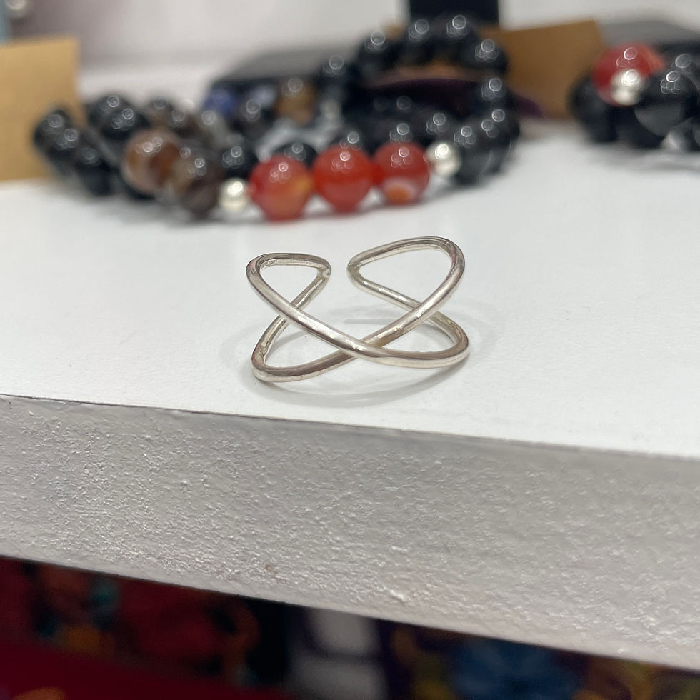 Miniatura: Midi/ Anillo pie CROSSED