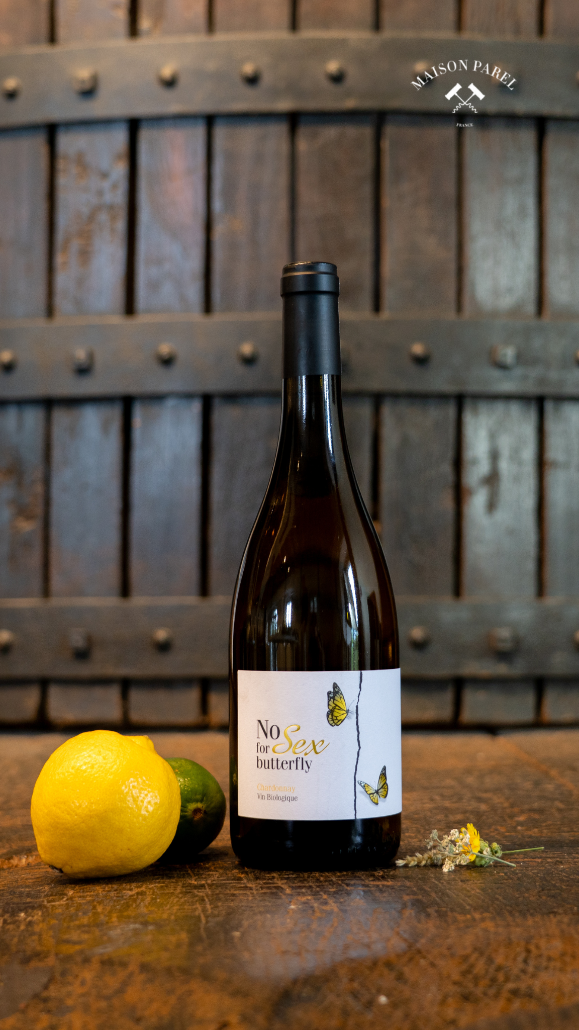 Château de Valcombe No Sex for Butterfly Chardonnay – 2023 IGP Pays d’Oc