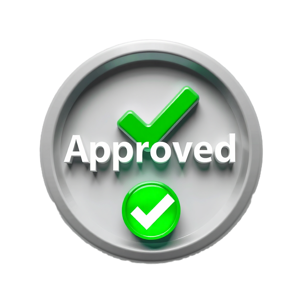 CREATE ME A CHECK MARK IN A GREEN CIRCLE THAT SAYS APPROVED MAKE IT LIKE A ICON STYLE WHIE