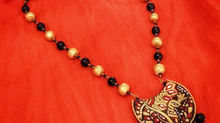 Terracotta Peacock Necklace