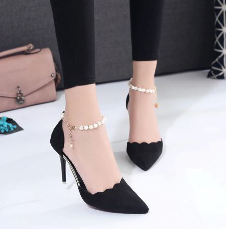 Thumbnail: Cresmix women fashion pointed toe 7cm high heel