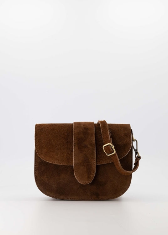 Dames tas Maan bruin suede
