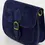 Thumbnail: Suede dames tas Sola donkerblauw