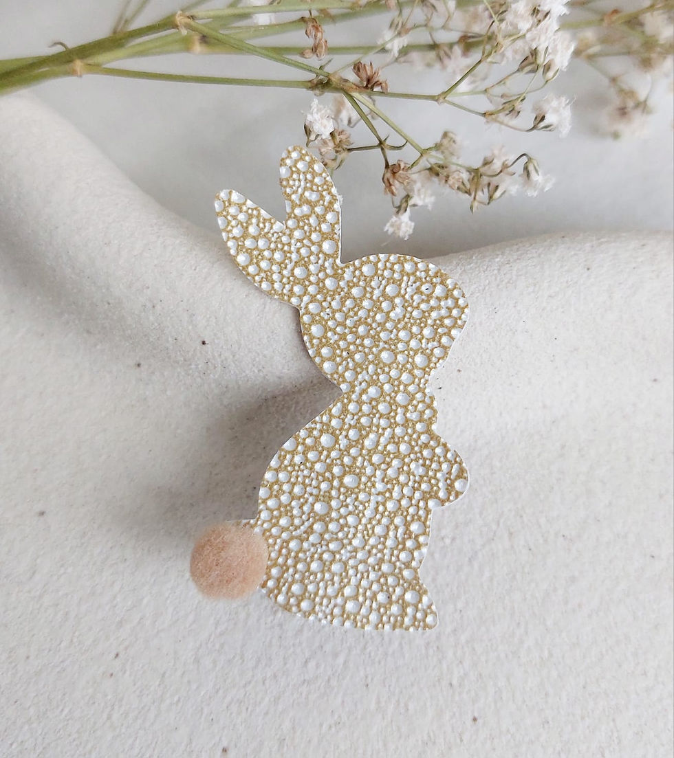 Small leren haarclip 7