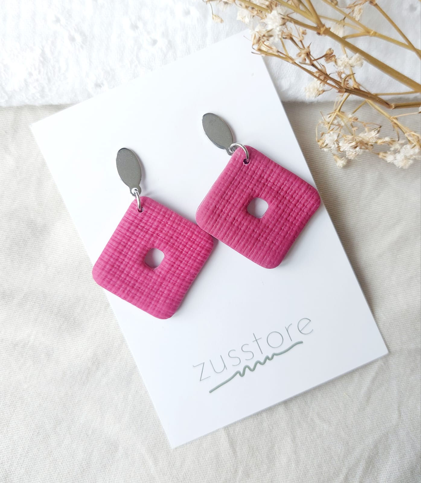 Klei oorbellen Sandra