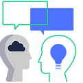 Ilustração de conceito de brainstorming