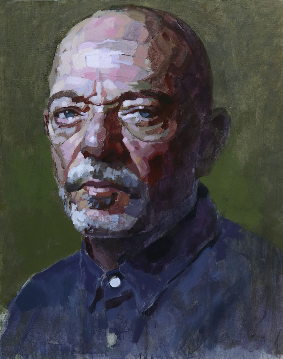 Autoportrait 2606, acrylique et huile sur toile, 92 x 73 cm