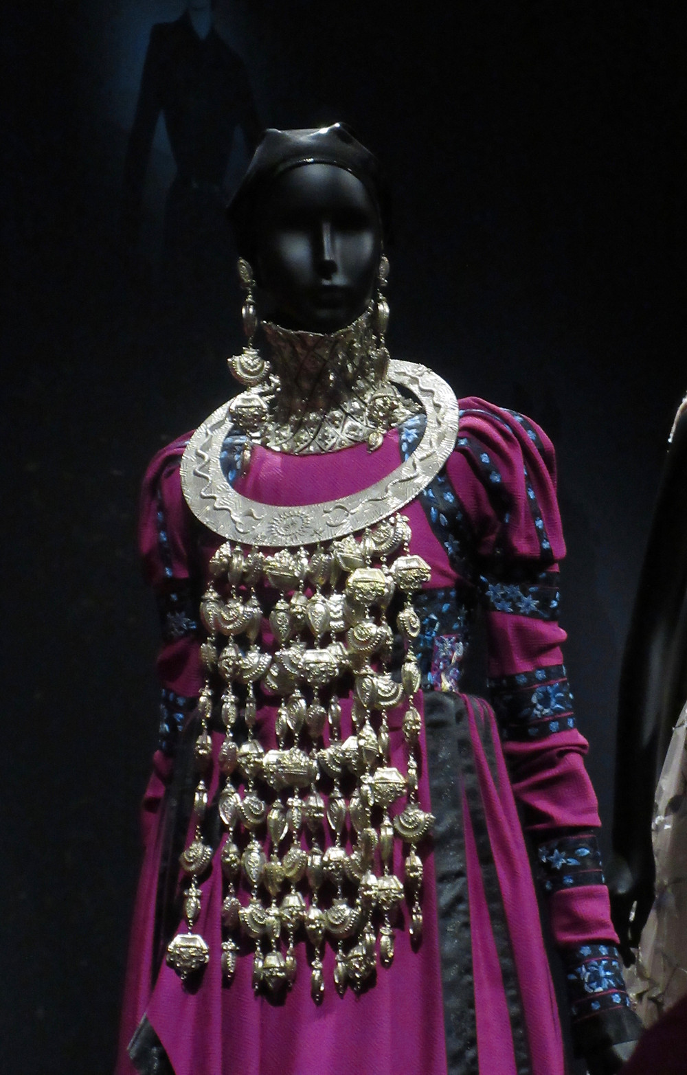 Principessa Eleanora ensemble, Galliano Haute Couture Autumn Winter 1998 Silk Faconne and Metal