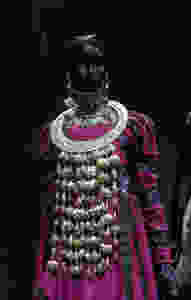Principessa Eleanora ensemble, Galliano Haute Couture Autumn Winter 1998 Silk Faconne and Metal