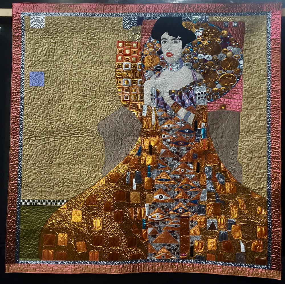 Festival of Quilts - Gold Lady by Yan Liu (Art Quilt)