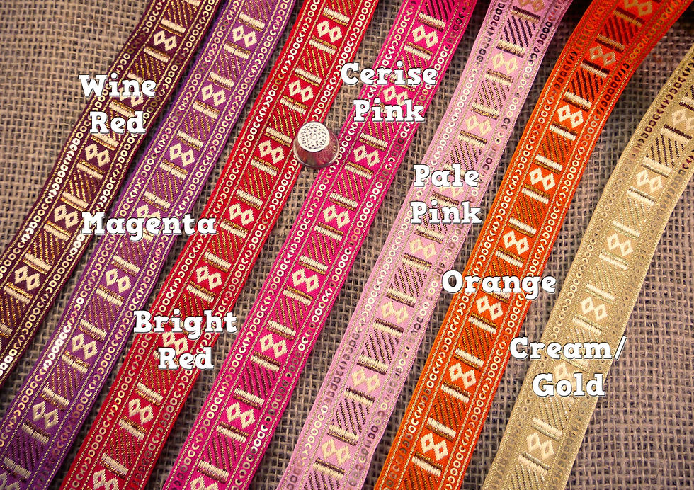 Mokshatrim | Haberdashery | Indian Ribbons - Sequins