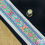 Thumbnail: Teal cerise chinese decorative ribbon tape central embroidered panel tribal ethnic Mokshatrim Haberdashery