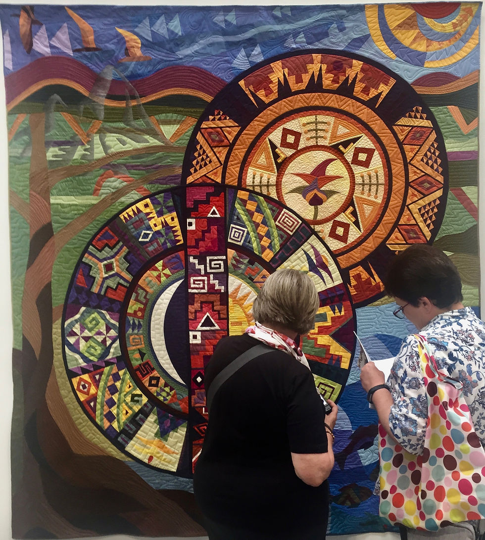 Festival of Quilts - It's a new dawn it's a new day by Valerie Mullally (Contemporary Quilt)
