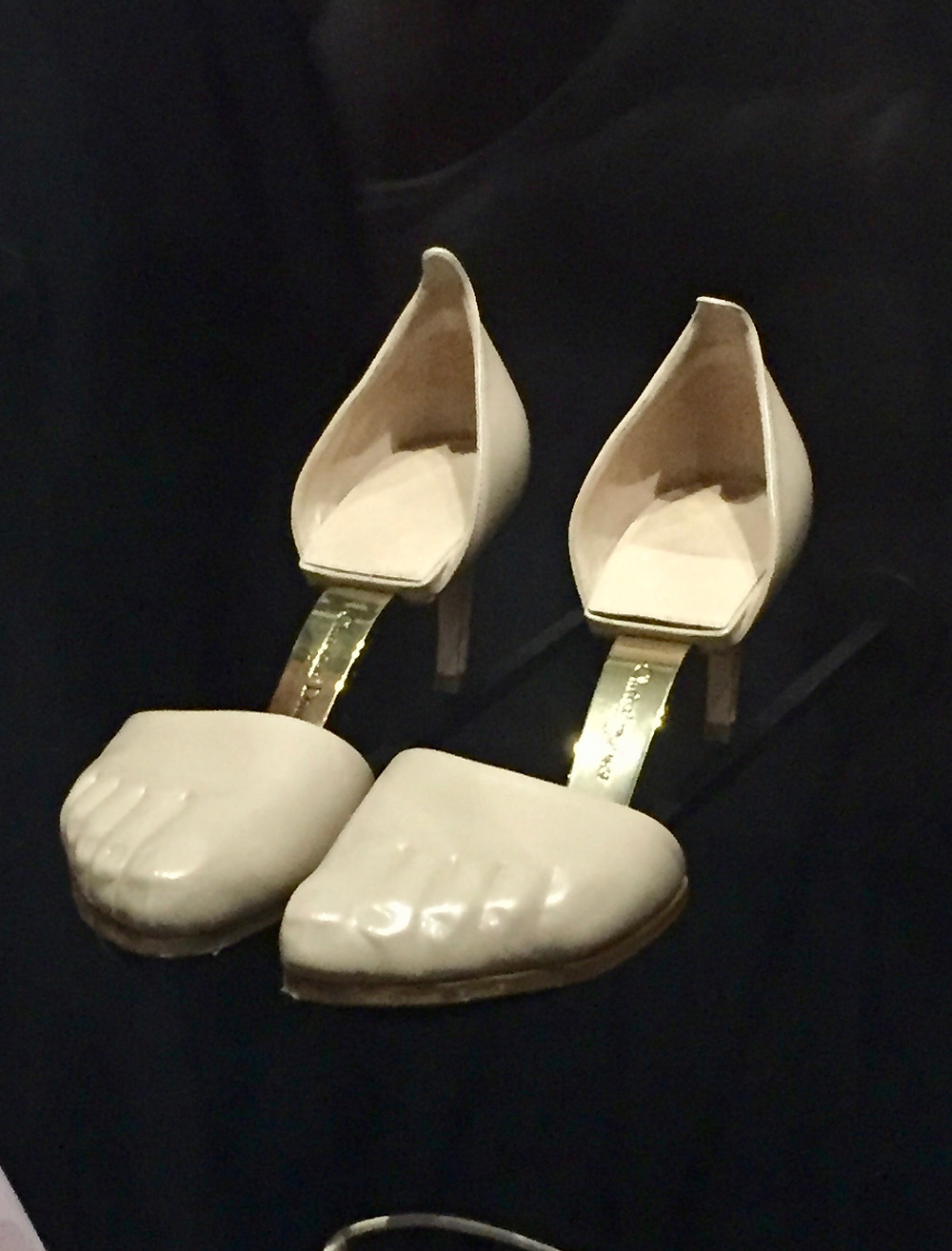 Maria Grazia Chiuri Spring/Summer 2018 Calfskin leather and metal shoes.