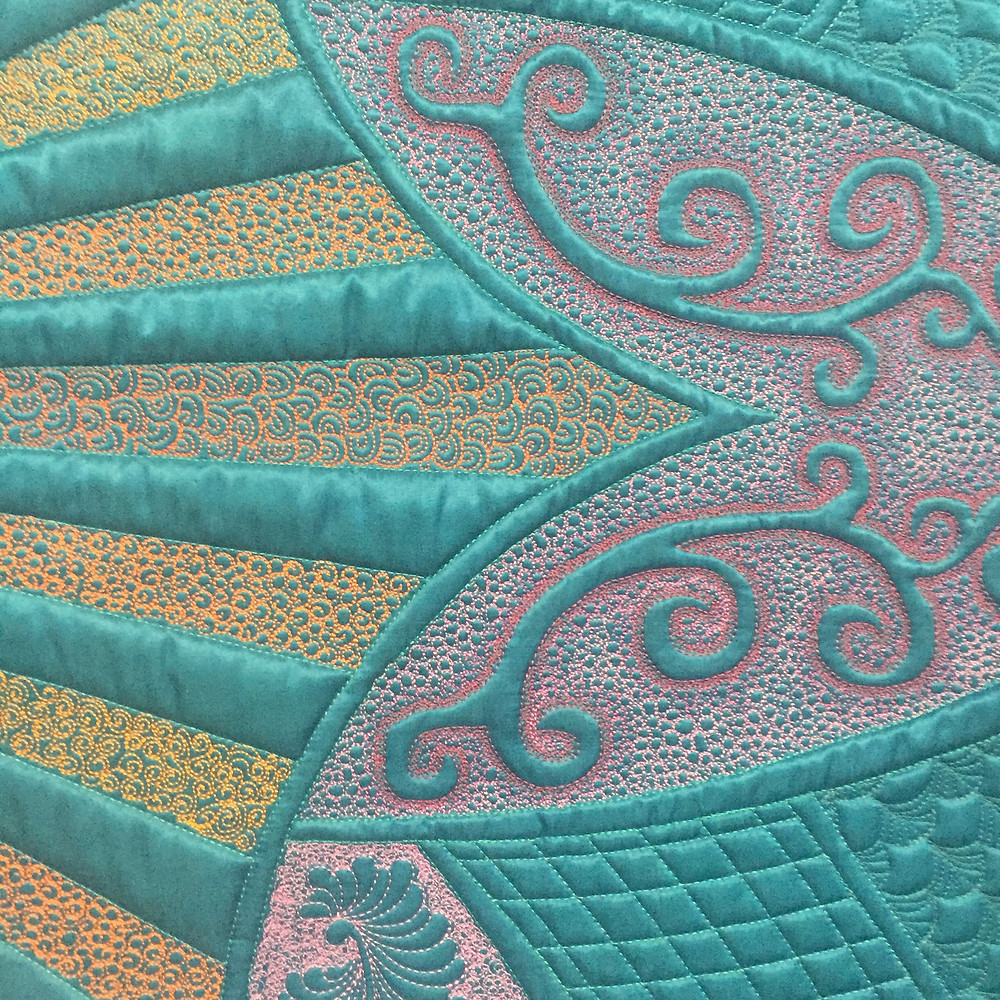 Festival of Quilts Tranquility by Lynda Jackson (Traditional Quilt) 3rd Prize Winner