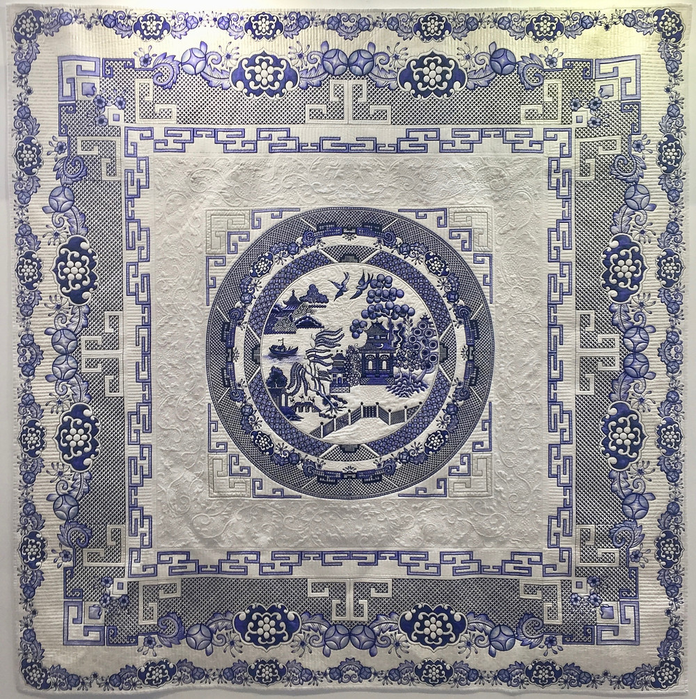 The Legend of the Willow Pattern by Debbie Carrington (Winner of the Vlieseline Textile Award)