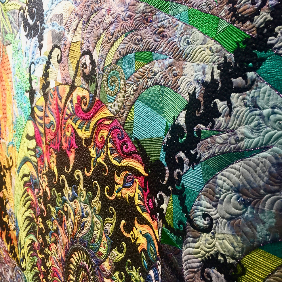 Festival of Quilts WINNER CONTEMPORARY QUILTS Fractal by Claudia Pfeil