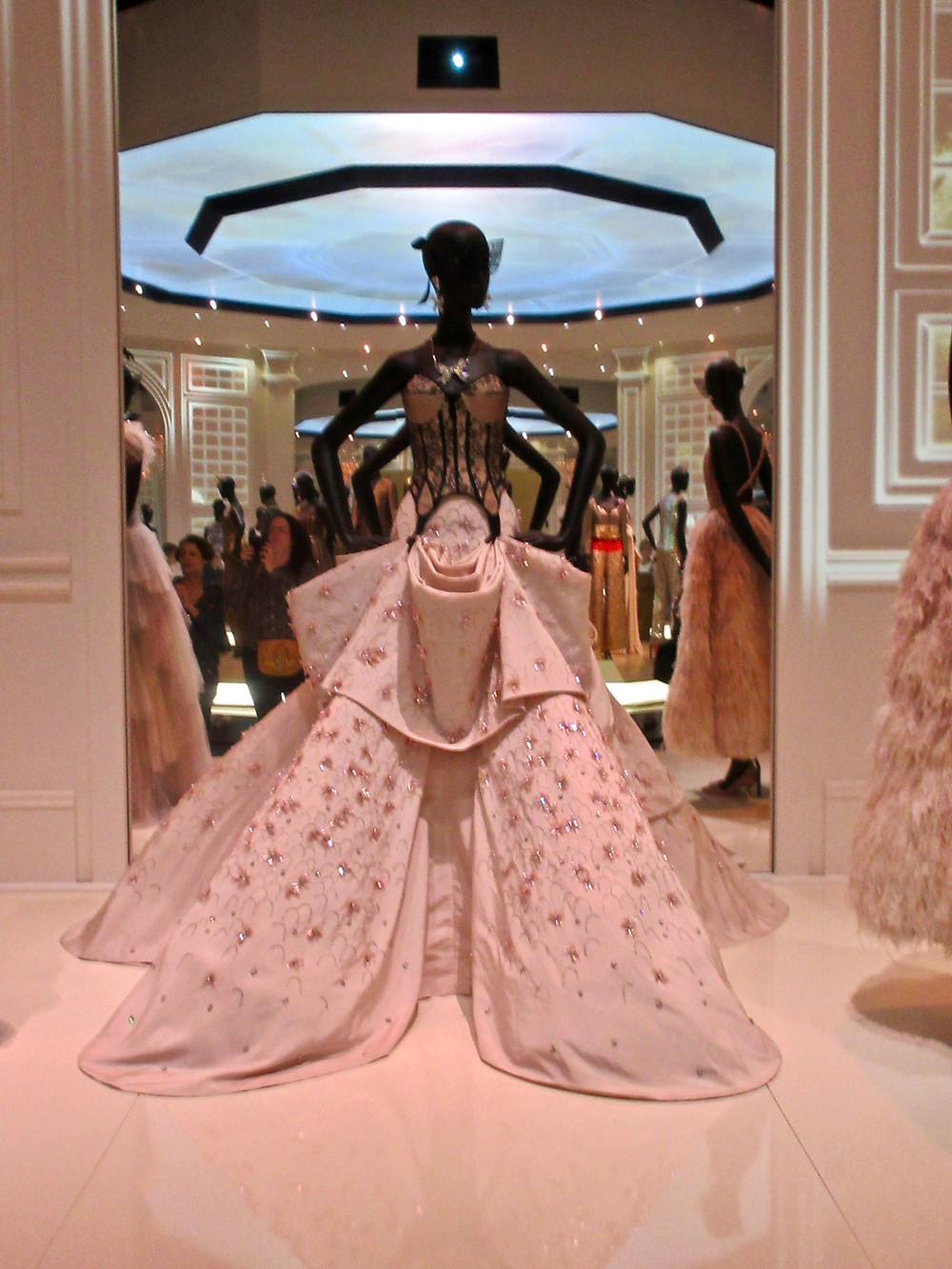 John Galliano Haute Couture Autumn Winter 2009 Faile silk embroidery and swarovski crystals