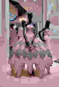 Arlequin d'Eau Argentee Dress (Silvery Watery Harlequin) by John Galliano Haute Couture Spring Summer 1998. Chiffon silk, beads and swarovski crystals