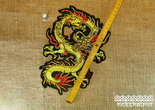 Dragon Brodé Iron-On Patch Embroidery Applique Par 1 Pc - France - Foto 4