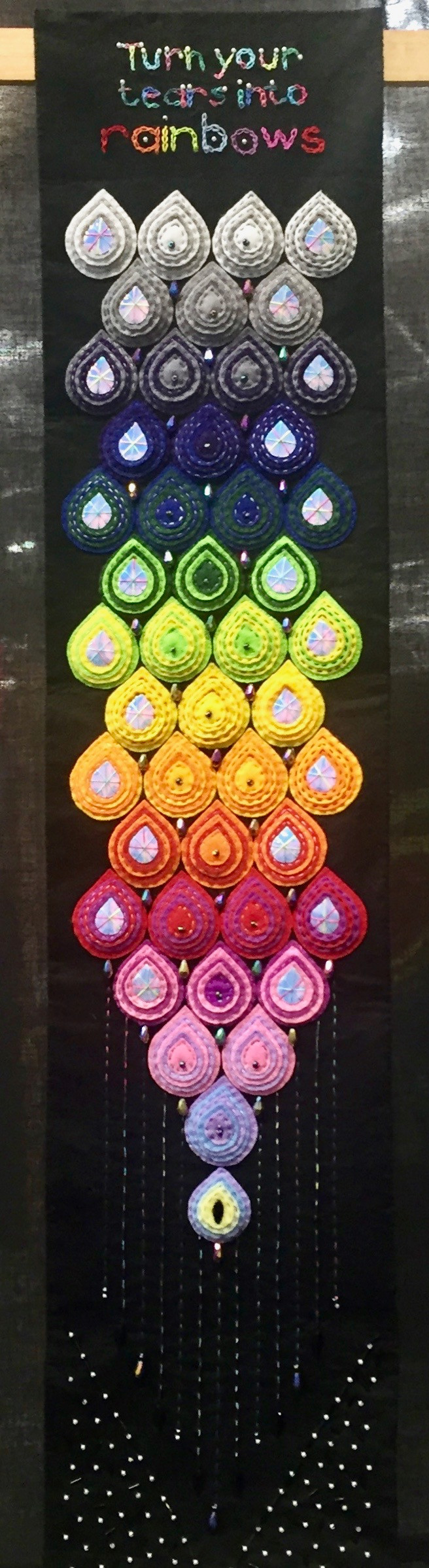 Drop by drop by Lesley Ann Withers (Art Quilt)