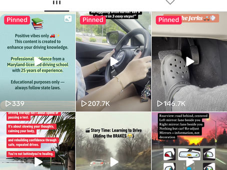 Support for anxious & new drivers.