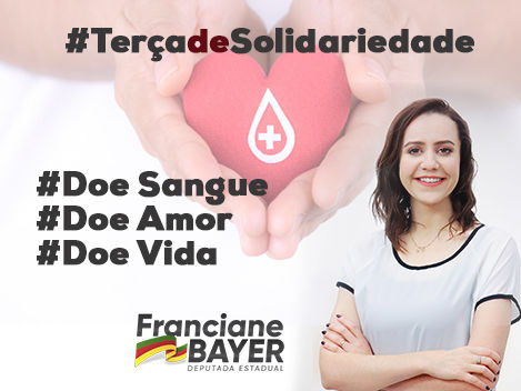 #TerçasdeSolidariedade doação de sangue