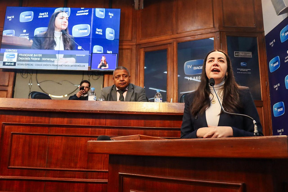 deputada federal franciane e vereador nego zeca - Bagé