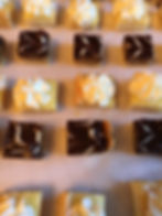 Dessert Bites Caramel Pecan Shortbread Bites and Lemon Tart Bites