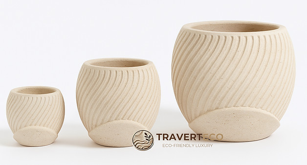 Jardinelle Traverteco Flower Pot