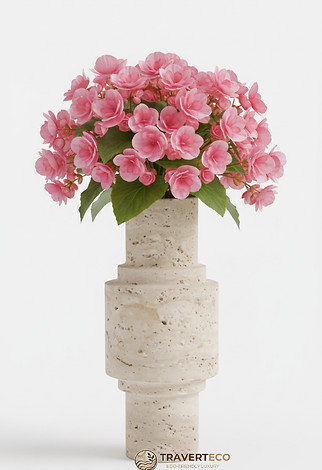 Carva Traverteco Flower Pot