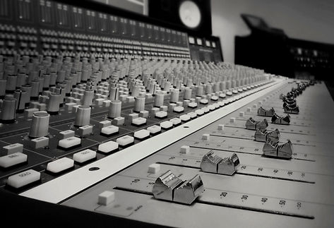 black and white sound board