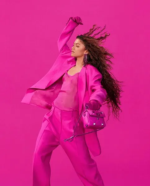 Zendaya in Valentino Pink