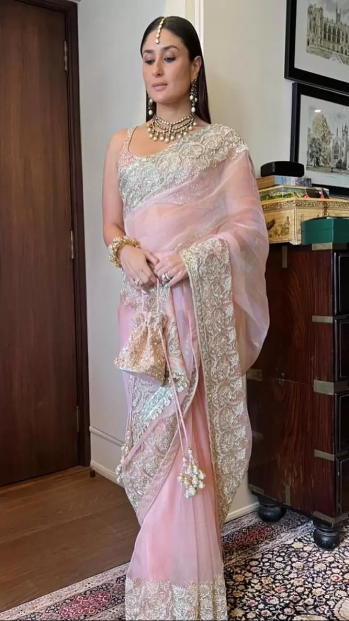 Kareena Kapoor Khan in Ballerina Pink Saree
