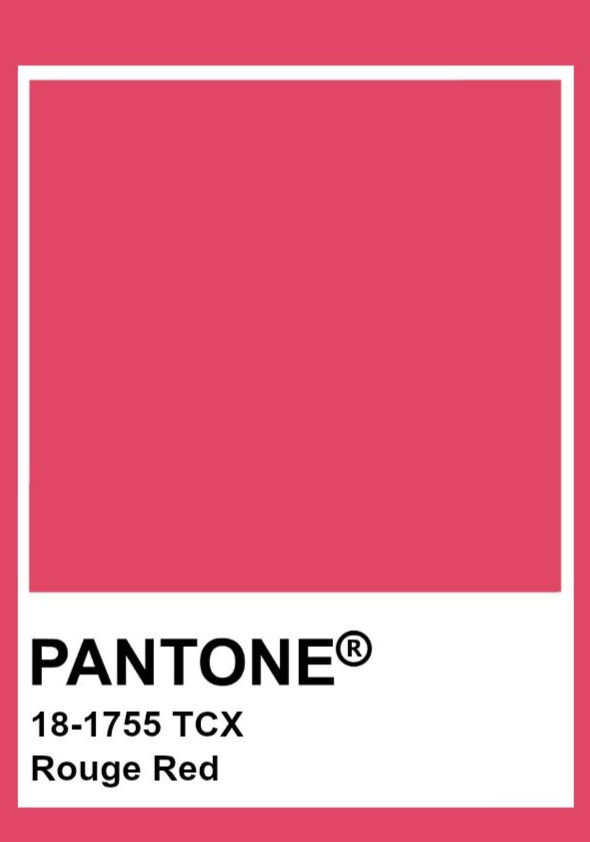 Pantone shade Rouge Pink