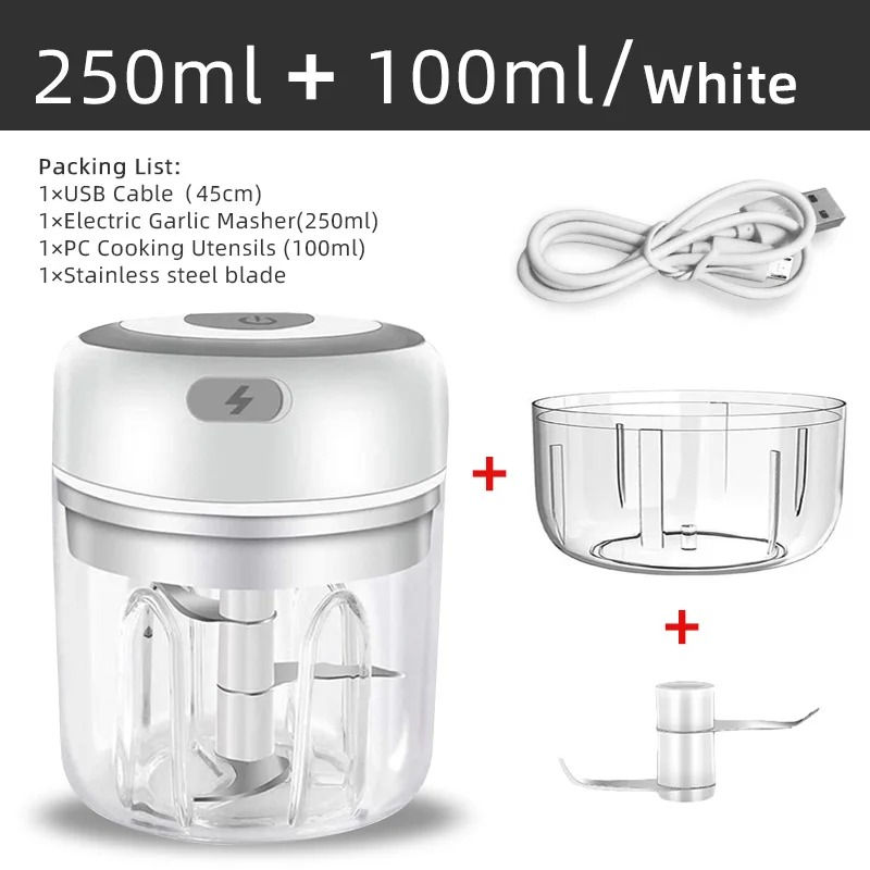 Mini Wireless Electric Garlic Crusher
