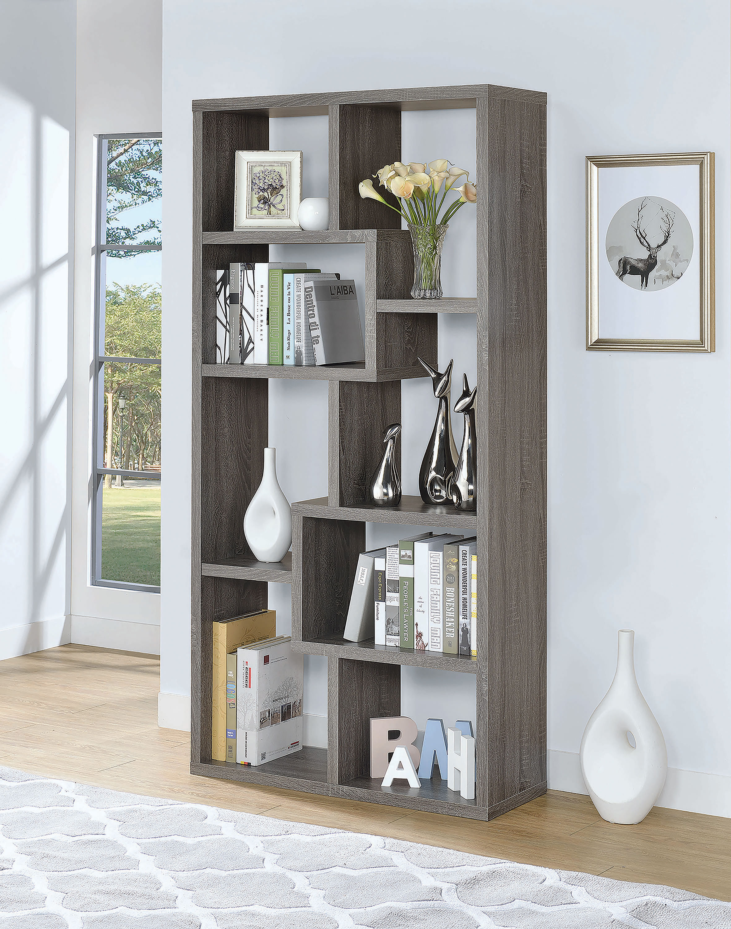 Coaster Gray Bookcase