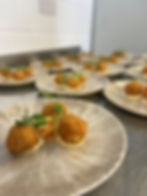 Smoked Haddock Fish Cakes - whole grain mayo -pickled slaw