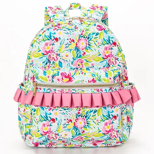 Flower Kids Ruffle Backpack