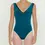 Thumbnail: Bullet Pointe- Velvet Trim Leotard
