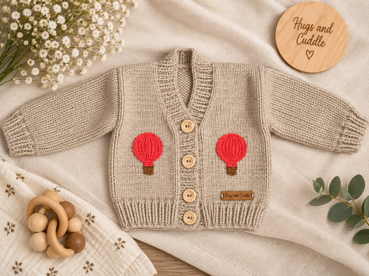 Hot Air Balloon Cardigan
