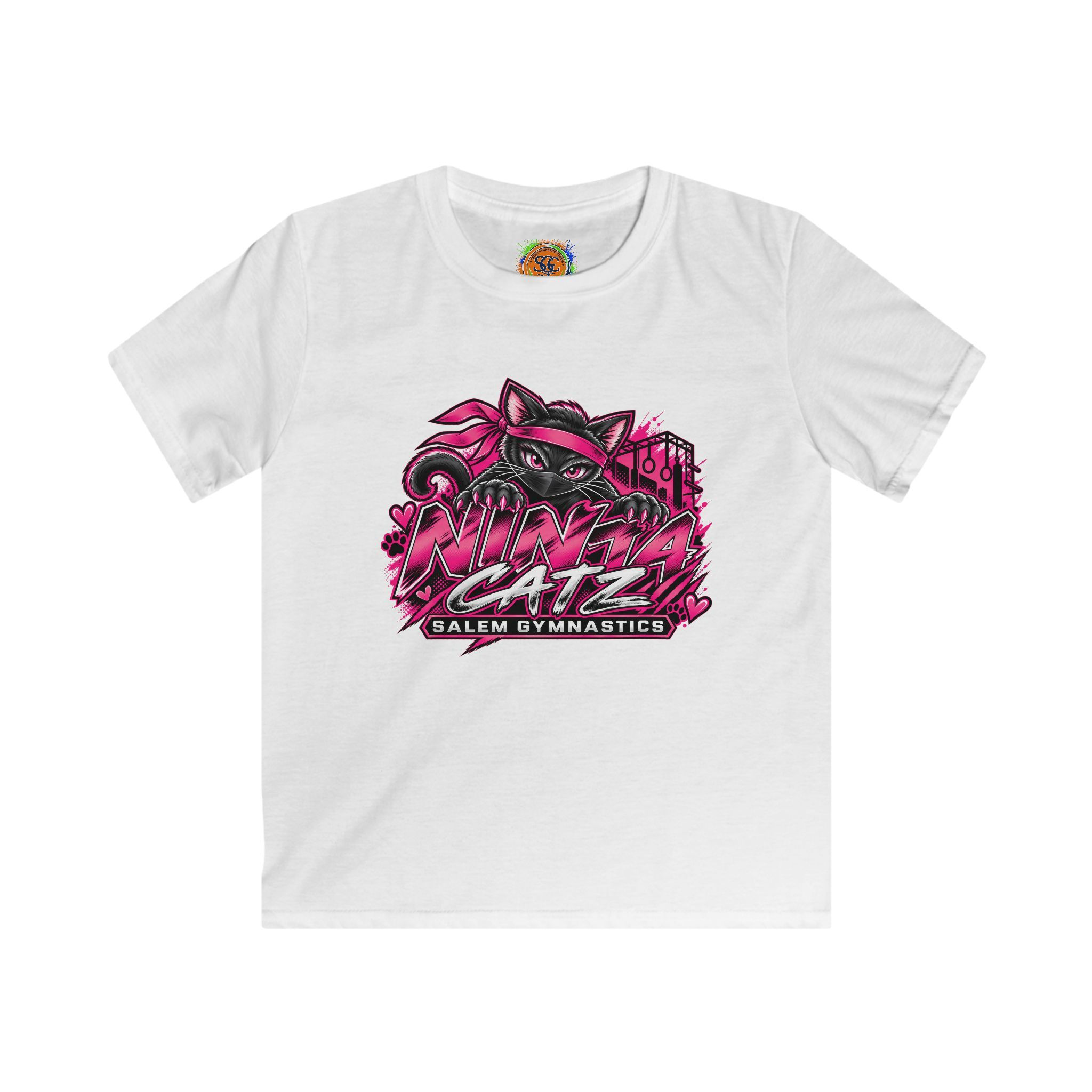Pink Ninja Kids Softstyle Tee
