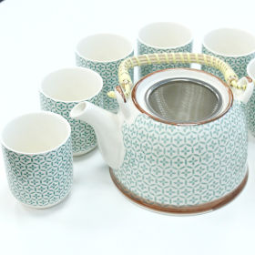 Herbal Teapot Set - White Stone Oriental