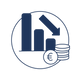 Réduction des coûts pictogramme