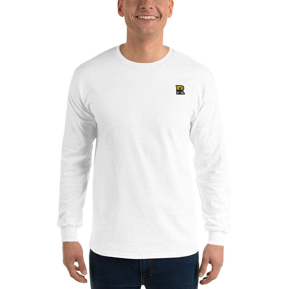 Thumbnail: Embroidered Men’s Cotton Long Sleeve Shirt-  R logo