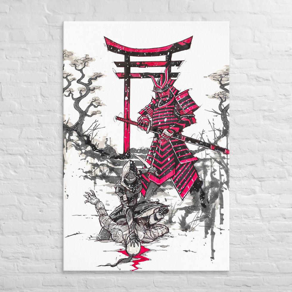 Miniatura: Stampa su Tela - Shadows: Naoe e Yazuke