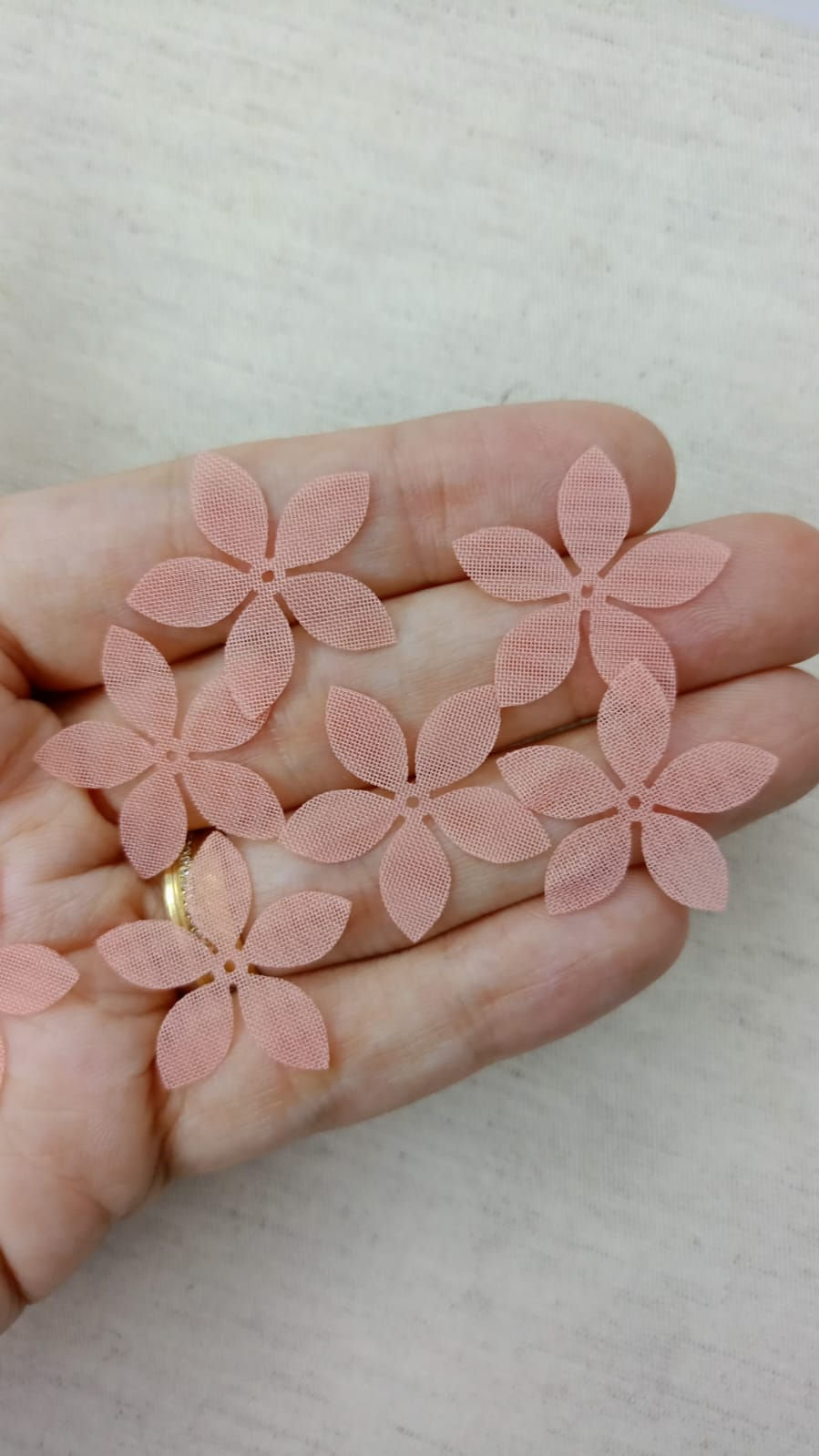 Miniatura: Flor 5 pontas no voal